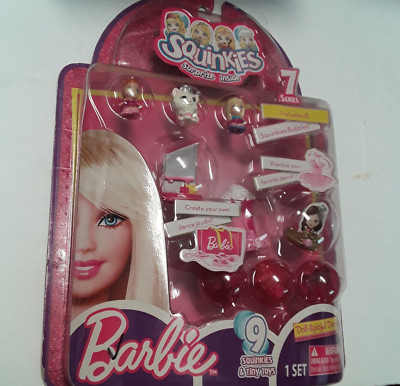 Barbie Squinkies Surprize Series 7 Doll lightful Dance 9 Squinkies & Tiny Toys N