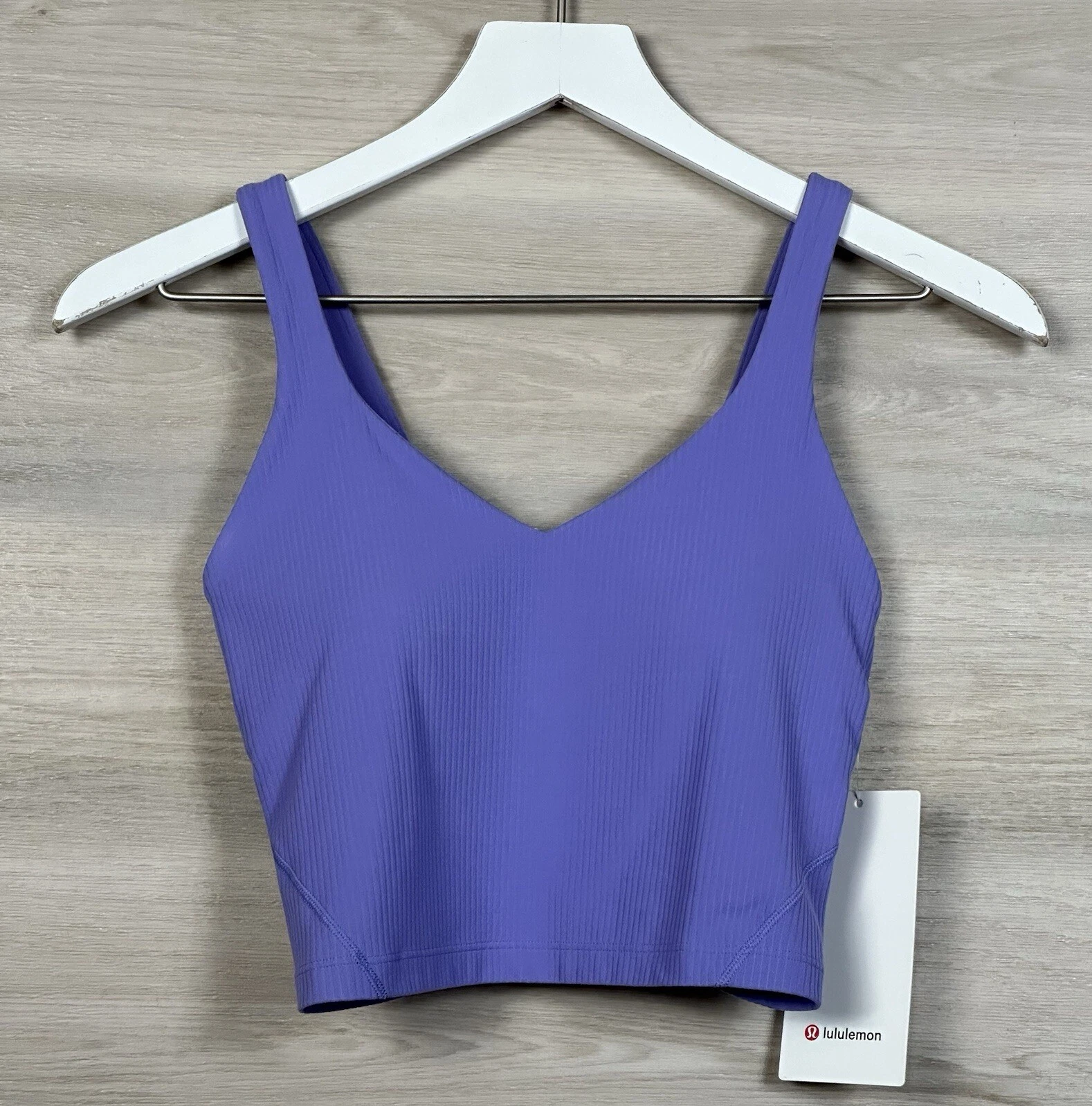 Lululemon Align Ribbed Tank Nulu Size 4 A/B Cup 💜 Dark Lavender DKLA 51967