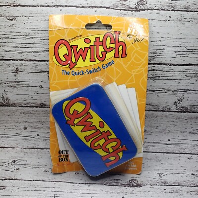 Qwitch The Quick-Switch Card Game New (DAMAGED PACKAGE) Award Winning Fun To Go!