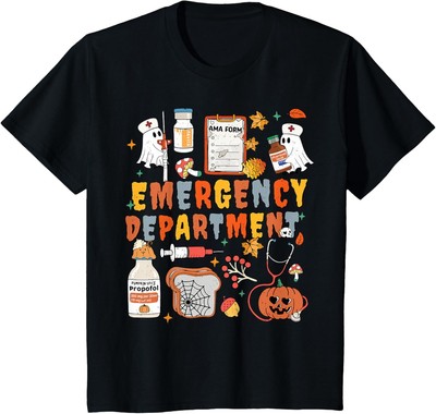 Emergency Department Funny Er Nurse Halloween Spooky Season T-shirt, Gift Idea