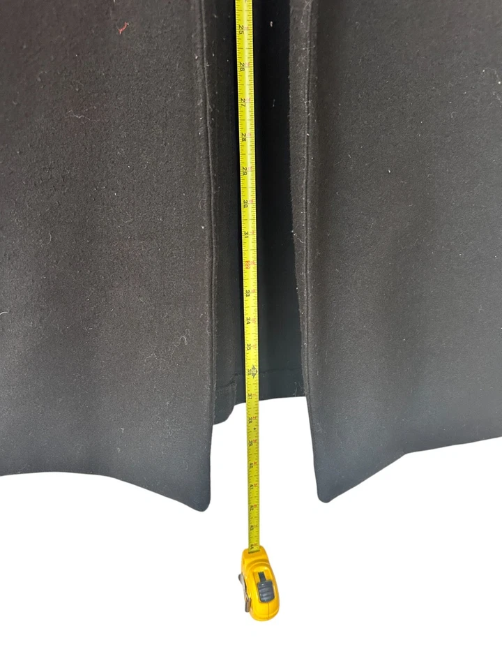 Zara Size M Black Felt Lapel Open Coat Jacket - Image 3 of 4