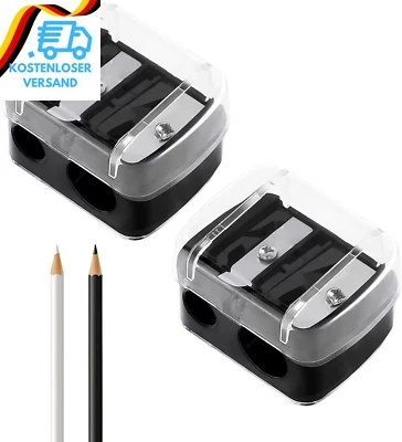 HSLPSM 2 Stück Makeup Sharpener Anspitzer, Spitzer Kosmetikstifte, Tragbare Anspitzer D