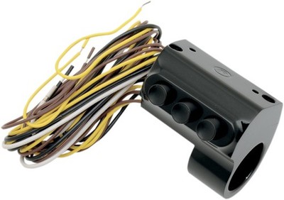 Performance Machine Contour Switch Housing Left Black Victory Cross Country