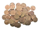 1940's & 1950's AU/BU Red Brown Lincoln Wheat Cent Roll *590
