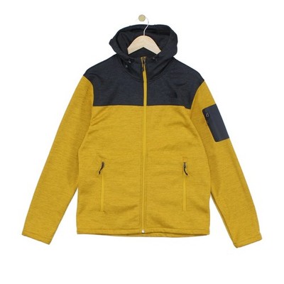 North Face Fleecejacke Herren Größe M gelb Outdoor mit Kapuze