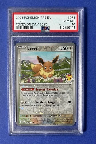 2025 Pokémon Pre EN Eevee Pokémon Day 2025 #074 PSA 10 GEM MT