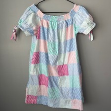 Vineyard Vines For Target Patchwork Off Shoulder Bardot Dress Size Large
