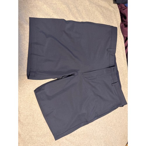 Jack Nicklaus Mens Navy Blue Performance Golf Shorts Flat Front Size 40 BW1451