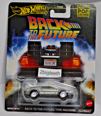 READ Hot Wheels Back to the Future Time Machine Premium Pop Culture dmc Delorean
