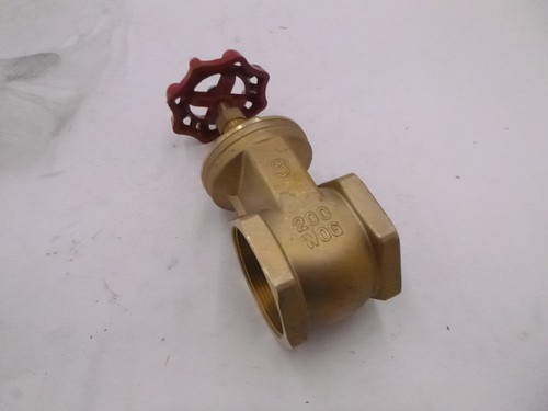 3" Brass Gate Valve 200 WOG FNPT x FNPT Shutoff Valve