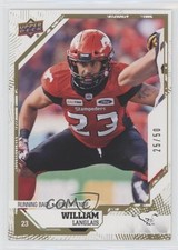 2019 Upper Deck CFL Gold 25/50 William Langlais #15 xp6