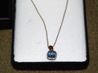 LeVian 14K Gold 1.19 ct London Blue Topaz White Diamond Classic Necklace Le Vian — photo 1
