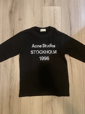 Acne Studios Stockholm 1996 Longsleeve Usedlook Gr. S Neu mit Etikett Schwarz