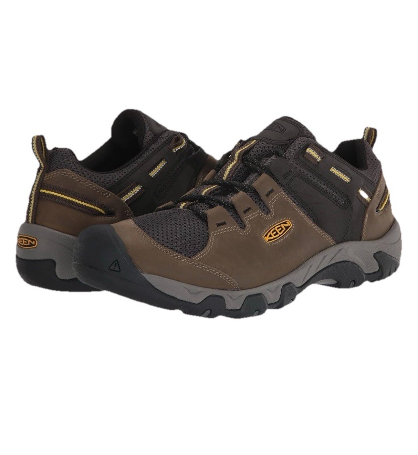 Scarpe da trekking Keen uomo taglia 8 5 Steens Vent bassa altezza marrone nero traspiranti