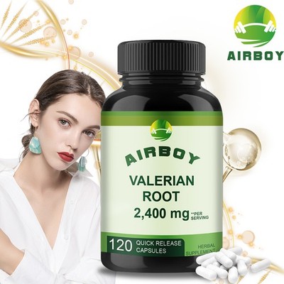 Airboy Valerian Root Capsules 2400mg Per Serving, 120 Capsules