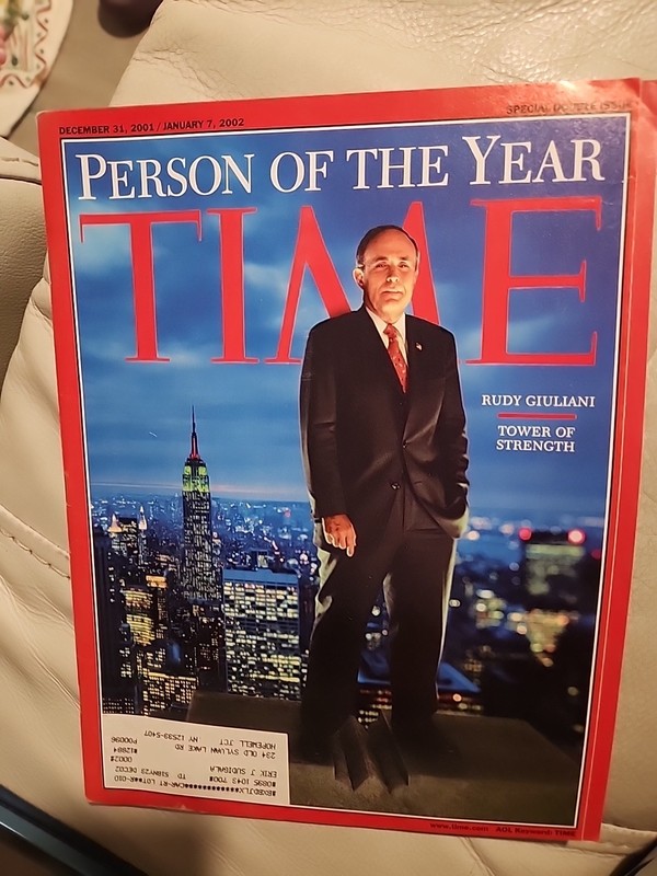 Time Magazine Rudy Giuliani Person Of The Year Jan 7, 2002 Special Double Issue