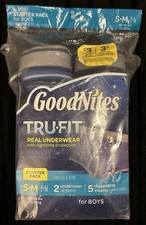 Vintage Goodnites Tru-Fit Boys Underwear Size S-M New 2 - Pack