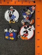Lot of 4 Disney Patches - 3 Mickey Mouse 1 Minnie Mouse