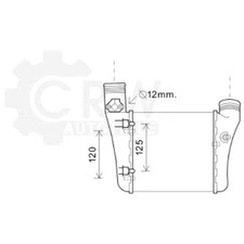 Ladeluftkühler für Audi Seat A4 Avant Exeo 8EC B7 3R5 2.0 TFSI TDI 16V 220x215