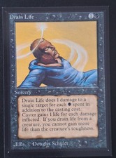 MTG International Collector's Edition - Drain Life - Never Played- Mint