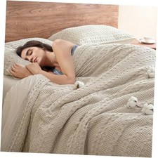 100 Cotton Waffle Duvet Cover Size, Soft Queen Oatmeal No Comforter