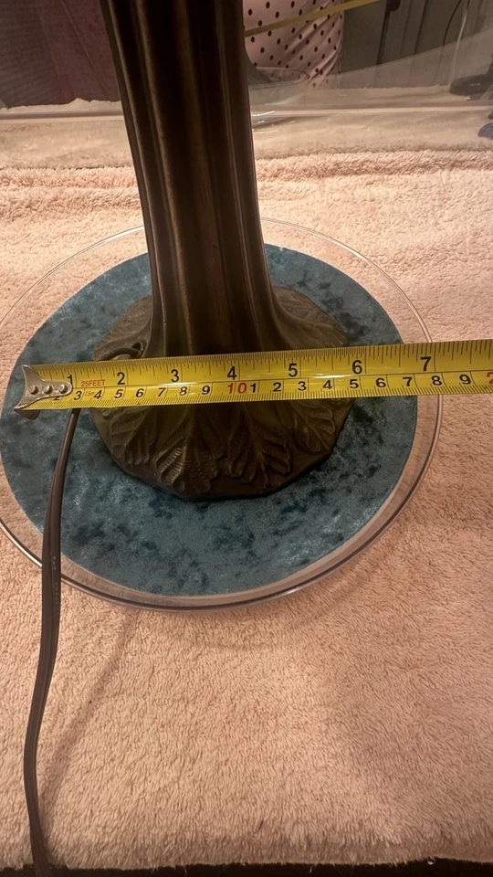 Lámpara de vitral estilo Tiffany, sin grietas ni defectos. ¡Absolutamente impresionante! Foto 4 de 4