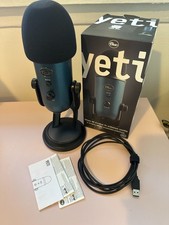 Blue Yeti Microphone NEW Open Box with all accessories, teal / black
