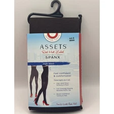 ASSETS Red Hot Label by Spanx Shaping Tights High-Waist Brown Size 6(265-295lbs)