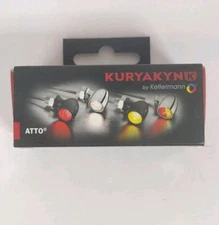 Kuryakyn Kellermann Bullet Atto Marker Lights Amber Front LED Smoke Lens 2570