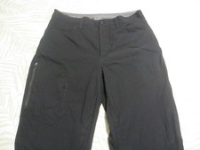 eddie-bauer-mens-black-lined-stretchable-pants-size-32x32-with-multiple-pockets-