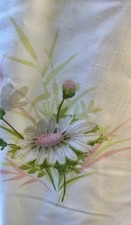 Vintage 70’s Springmade Wondercale Dbl Flat&Fitted Sheet Fresh Daisies USA Made