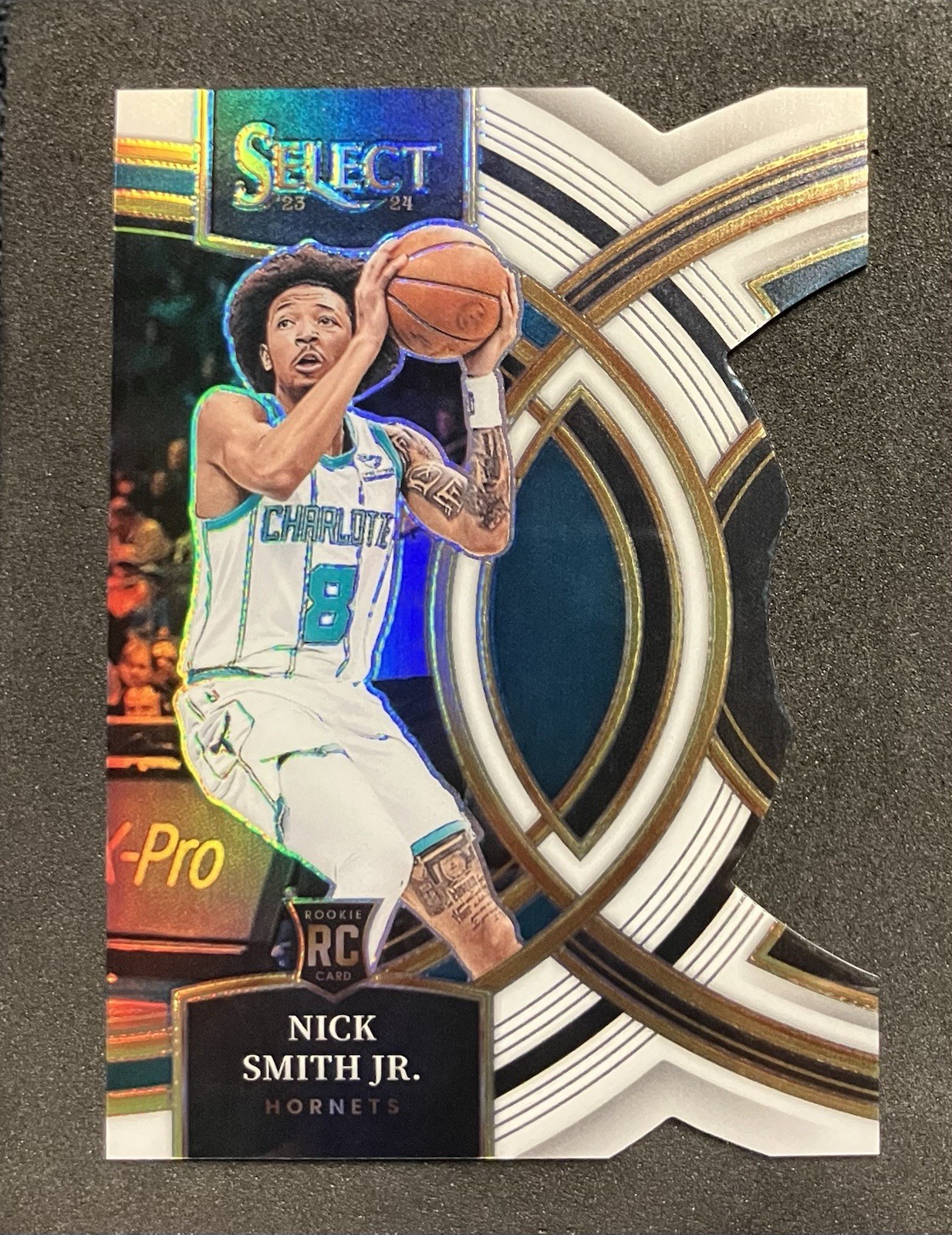 2023-24 Select - Nick Smith Jr. #119 (RC) White Prizm Die Cut Premier /149