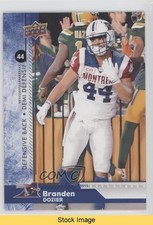 2018 Upper Deck CFL Blue Branden Dozier #92 READ 0s5