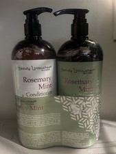 Beauty Untouched Rosemary Mint Shampoo  Conditioner Jumbo 64 fl oz Paraben-Free