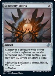 Symmetry Matrix #252 The Brothers' War MTG Uncommon
