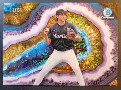 Aiva Arquette Bowman Chrome Crystallized /50 #BWC-1 Marlins