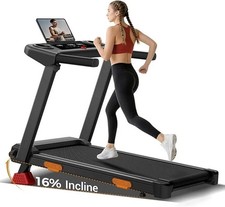 Treadmills for Home, 15 Incline Treadmill, Folding Treadmill Filpped Screen