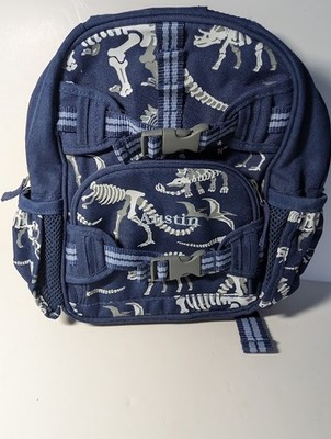 Pottery Barn Kids Dinosaur Bones Glow in Dark Small Backpack  Monogram  ''AUSTIN''