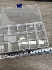 Clear Jewelry Box Plastic Bead Storage Craft Container Earrings Organizer   6PCS