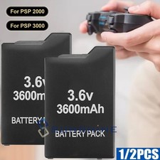 1/2PCS Rechargeable 3600mAh Replacement Battery for Sony PSP Slim 2000/3000 3.6V