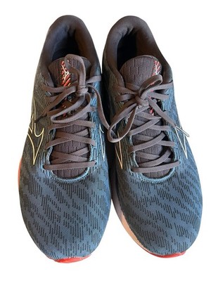 Mizuno Wave Rider 26 Mens Running Shoes Blue Cushioned Comfort Sports Trainers