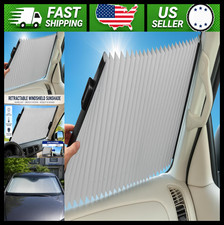 25 Retractable Windshield Sun Shade For Cars Trucks Suvs Uv Blocking 25 Retractable Windshield Sun Shade For Cars Trucks Suvs Uv Blocking