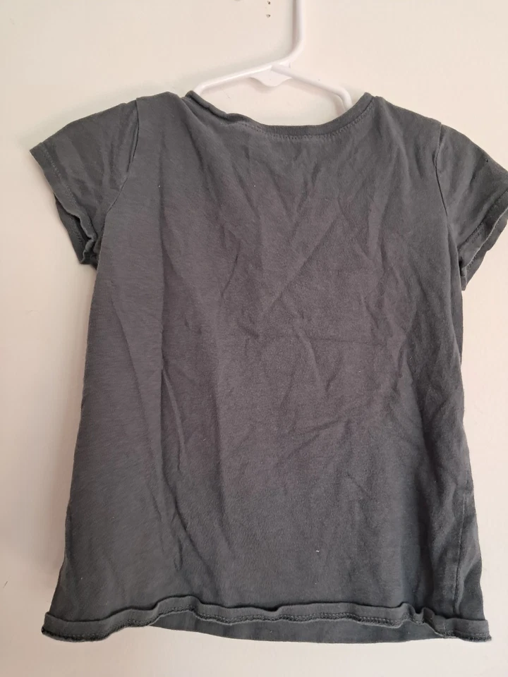 Camiseta Niñas 5t Lugar Infantil "Little Miss Sassy Pants" Gris Rosa Manga Corta Foto 3 de 3