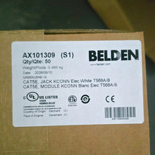 Belden AX101309 Cat5e RJ-45 Jack T568A/B White Module 50 Pack