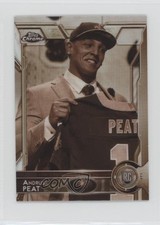 2015 Topps Chrome Mini Rookies Sepia Refractor Andrus Peat #133 9k7