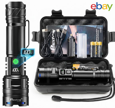 Rechargeable Flashlights 1000000 High Lumens Single One Mode Super Bright, High