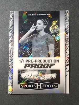 2025 Leaf Sports Heroes ALEX MORGAN Win City Silver #1/1 Cal GOLDEN BEARS   FIFA