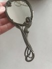 French Antique Bronze Art Nouveau Child's Mirror One Of A Kind Lovely Look — photo 5