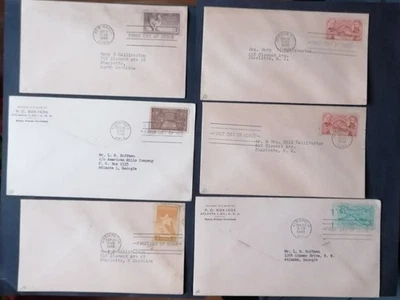USA. 10 Enveloppes Timbre Premier Jour. 1947/1948. 1958. 1965. A Voir. - Photo 1/4