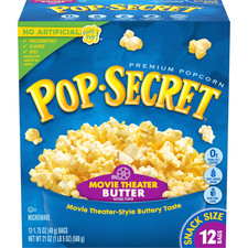 Pop Secret Microwave Popcorn, Movie Theater Butter Flavor, 1.75 Oz Snack Bags, 